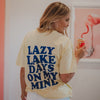 Lazy Lake Days On My Mind Large Print Wholesale Graphic Tee